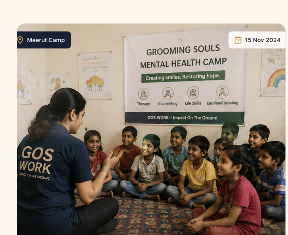 Grooming Souls mental health camp in Meerut